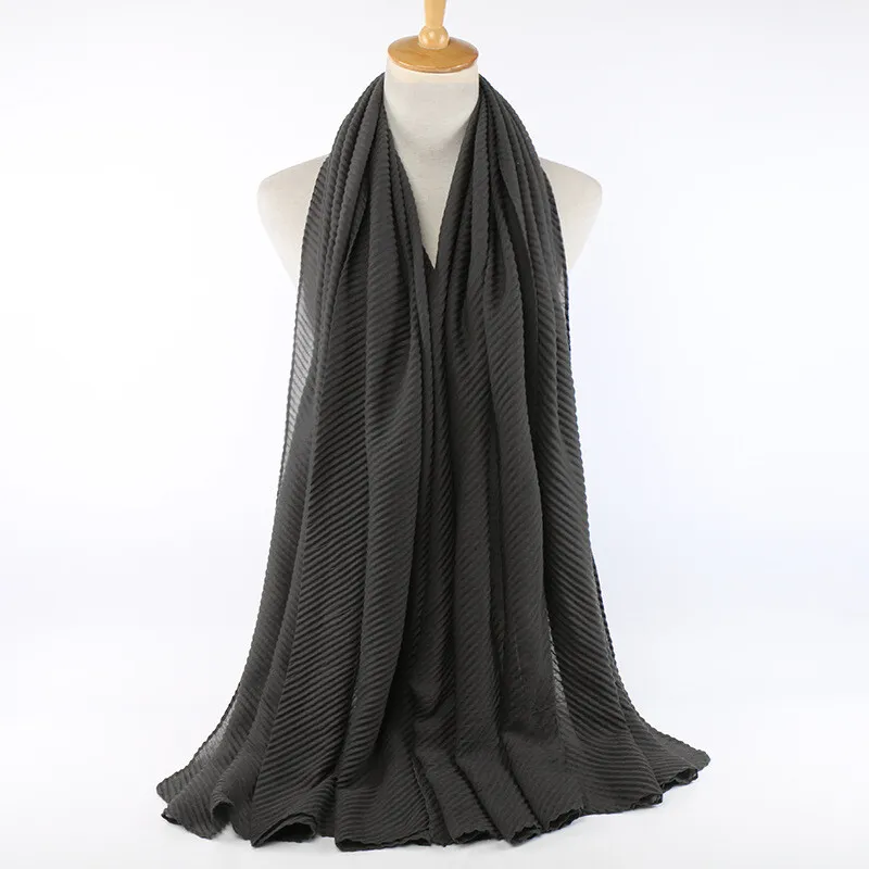 Cotton Scarf Pleated